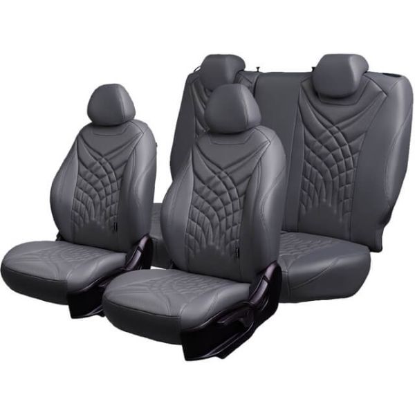 Чехлы Премиум Экокожа Байрон Президент|Жук на Daewoo Gentra