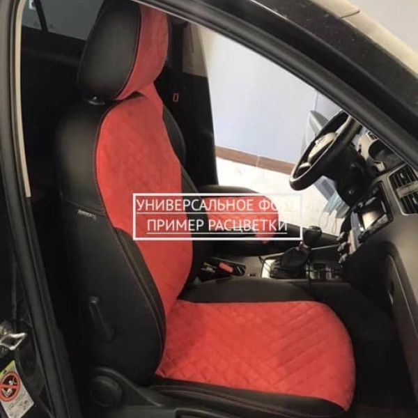 Чехлы Автопилот Алькантара Ромб на Москвич 3 (2022+) Чехлы Автопилот Алькантара Ромб на Москвич 3 (2022+)